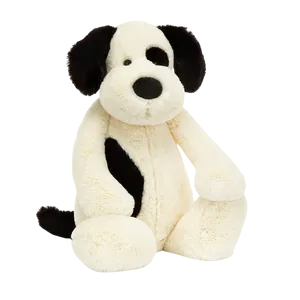 Bashful Black & Cream Puppy - Huge