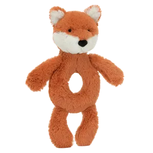 Bashful Fox Cub Ring Rattle
