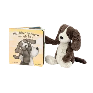 My Dad and Me Book and Bashful Fudge Puppy Medium
