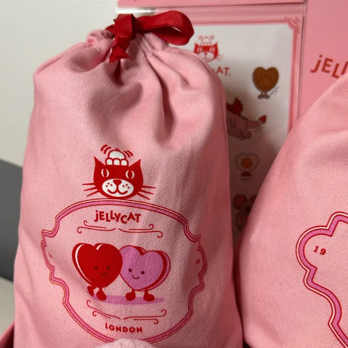 Jellycat pink dust bag
